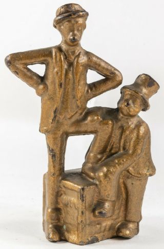Vintage Mutt And Jeff Cast Iron Coin Bank 1913 - 33 By A.  C.  Williams,  Orig Paint