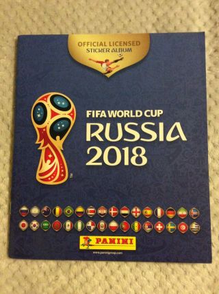 Panini Fifa 2018 World Cup Sticker Album,  265 Stickers