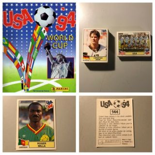 Panini Usa 94 Stickers Black Back.  Complete Your Album 1 - 2 - 3 - 4 - 5 - 10 - 15 Available