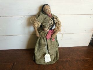 Vintage Handmade Cloth Doll From Spain