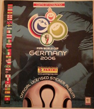 Panini Fifa World Cup 2006 Germany Sticker Album Book (250 Stickers Missing).