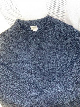 Vintage Ll Bean Men’s 100 Lambs Wool Heavy Knit Sweater Large