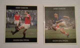 " Bobby Charlton - Wc Italia 90 " (orbis) 2 Stickers