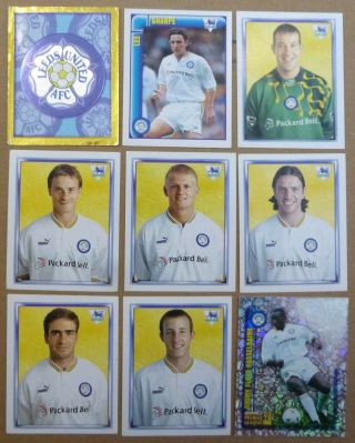 Leeds United Merlin Football Stickers 1998 X 9