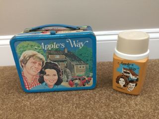 Vintage 1975 Apple’s Way Metal Lunch Box With Thermos