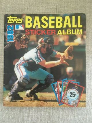 1982 Topps Mlb Sticker Book Album - 2nd Edition All But 2 Stickers -