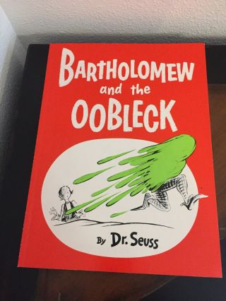 Vintage 1977 Bartholomew And The Oobleck Dr.  Suess Book Softback Like