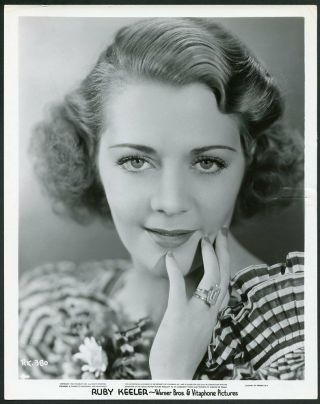 Ruby Keeler In Close - Up Portrait Vintage 1935 Photo