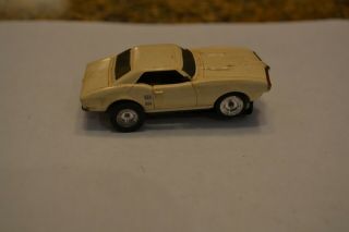 Vintage Aurora Tjet H - O Slot Car White Firebird