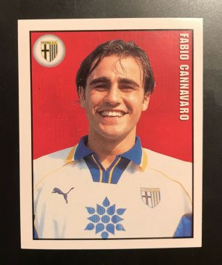 Fabio Cannavaro Rookie Sticker Parma Italy Calcio 1998 Merlin Ultra Rare