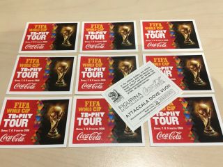Panini World Cup 2010 - 10 X Fifa Trophy Tour Stickers -