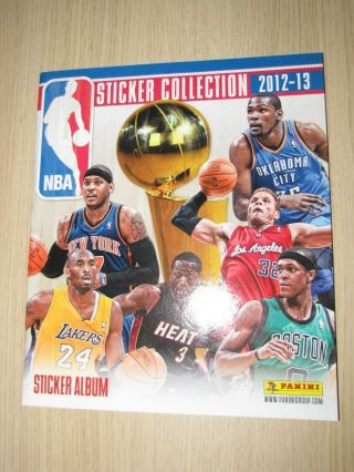 Panini Nba Basketball 2012 - 2013 Empty Sticker Album