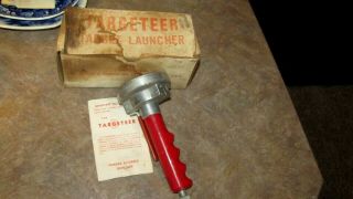 Johnson Targeteer Target Launcher Antique Vintage Uses 22 Cal.  Short Blanks