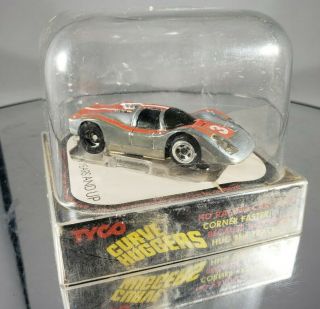 Vintage Tyco Pro Slot Car Lighted Ferrari 3 In Chrome W/ Cube Fast &