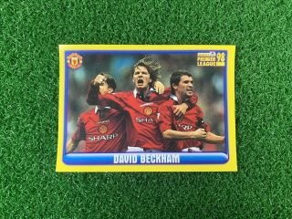 David Beckham Manchester United Merlin Premier League Sticker 1998 98 257