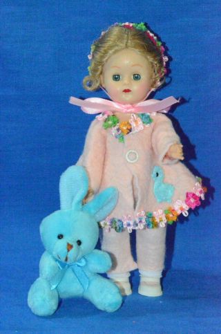 Vintage 8 " Hard Plastic Walker Doll (ginny Competitor) Bkw Ml Happi - Time