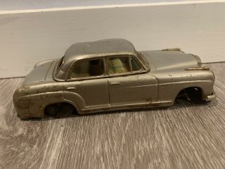 1960s Mercedes Benz 2/9 Bandai Tin Friction 7.  5 " Toy Car Made In Japan Vintage