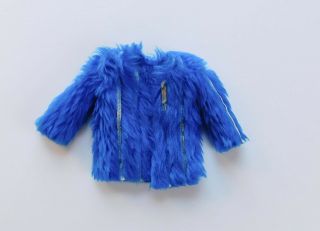 Vintage Barbie 2481 Dramatic Blue Silver Aglitter Jacket From 1978 B168