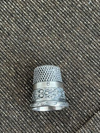 Vintage Child’s Sterling Silver Thimble Small Size 6