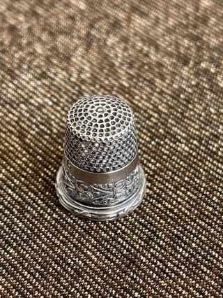 Vintage Child’s Sterling Silver Thimble Small Size 6 2