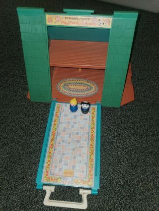 1974 Vintage Fisher Price Play Family A - Frame House 990 Partial