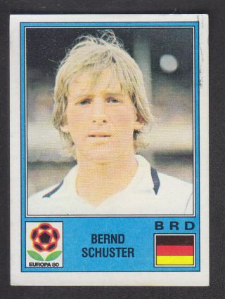 Panini - Europa 80 - 52 Bernd Schuster - Deutschland - Brd