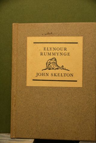 Ballad - John Skelton - Private Press - 1930 - 1 Of 500