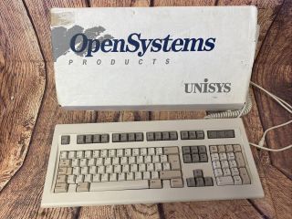 Unisys Vintage Ps2 Mechanical Key Switch Keyboard Pck - 101 - Kbd