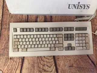 UNISYS Vintage PS2 mechanical key switch Keyboard PCK - 101 - KBD 2