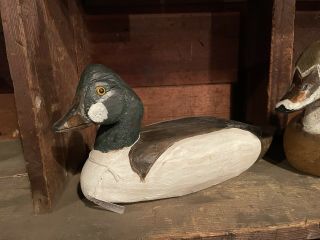Antique Goldeneye Wood Duck Decoy Vintage Hunting Duck Decoys By John Becker