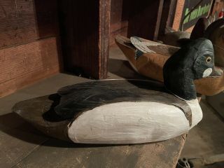 antique Goldeneye wood duck Decoy vintage hunting duck decoys By John Becker 2