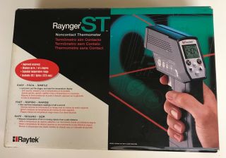 Raytek Non Contact Infrared Thermometer Rayst3lxu Vintage 1998