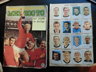 32x West Germany & Uruquay Fks World Cup Mexico 70 Soccer Stars Sticker Sheet