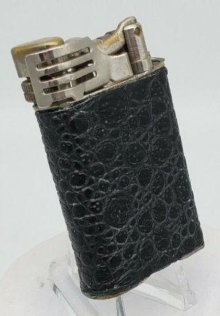 Vintage Lift Arm Pocket Lighter With Wind Guard Made In Tokyo