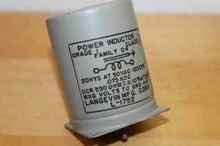 Vintage Langevin Western Electric Audio Amp Amplifier Power Inductor Transformer