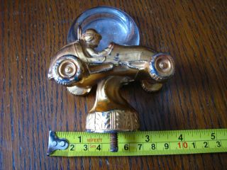 Vintage Auto Racing Rally/show Trophy Metal Race Car Topper Heavy Roadster Top