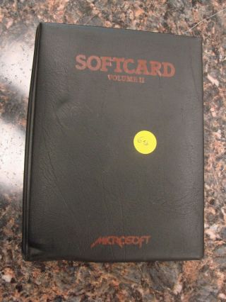 Vintage Microsoft Apple Softcard Vol I,  Ii Operating Software & Documentation