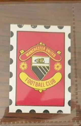 A & Bc Stamp Football Club Crests 1971 - 72.  Manchester United.