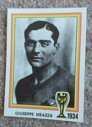 Panini Argentina 78 World Cup Album Sticker 6 Giuseppe Meazza 1934