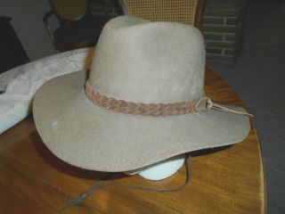 Vintage Eddy Bros Fedora Style Hat Size 7 5/8 "
