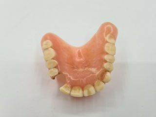 Upper Acrylic Teeth Denture With Palate False Jaw With Palate Vintage