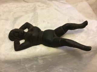 Vintage Cast Iron Boot Jack Puller/naked Lady Naughty Nellie