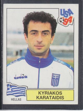 Panini - Usa 94 World Cup - 270 Kyriakos Karataidis - Hellas (black Back)