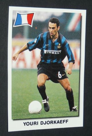 89 Djorkaeff France Inter Nerazzurri Calcio Panini Football 99 1998 - 1999