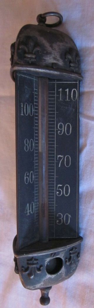 Vintage Chandelier 3 Sided Hanging Thermometer 