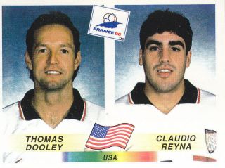 Panini - Fifa World Cup - France 98 - T.  Dooley / C.  Reyna - U.  S.  A.  - 413