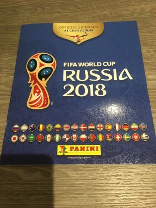 Panini Russia World Cup 2018 Empty Album.  U.  K.  Version.
