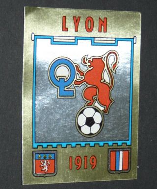 N°127 Badge Ecusson Olympique Lyonnais Lyon Ol Panini Football 83 1982 - 1983