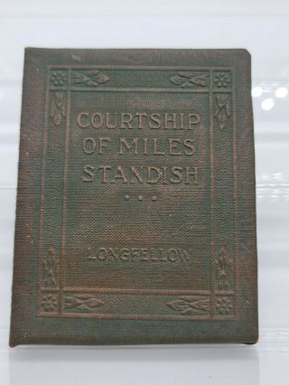 Little Leather Library Book - The Courtship Of Miles Standish By Longfellow -
