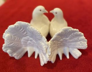 VINTAGE LLADRO 1169 KISSING WHITE DOVES FIGURINE LOVEBIRDS WEDDING ANNIVERSARY 3
